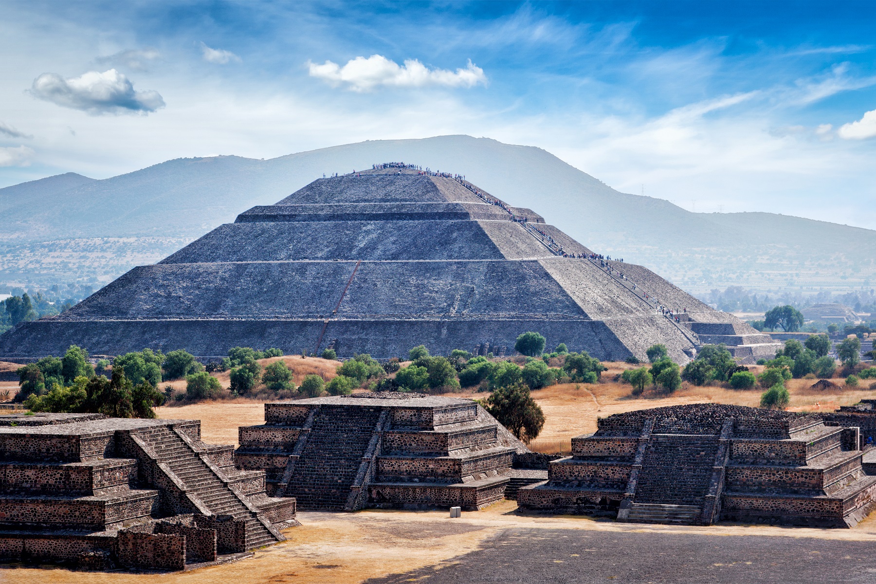 An image of the pyramid of the Sun at Teotihuacan. Shutterstock.