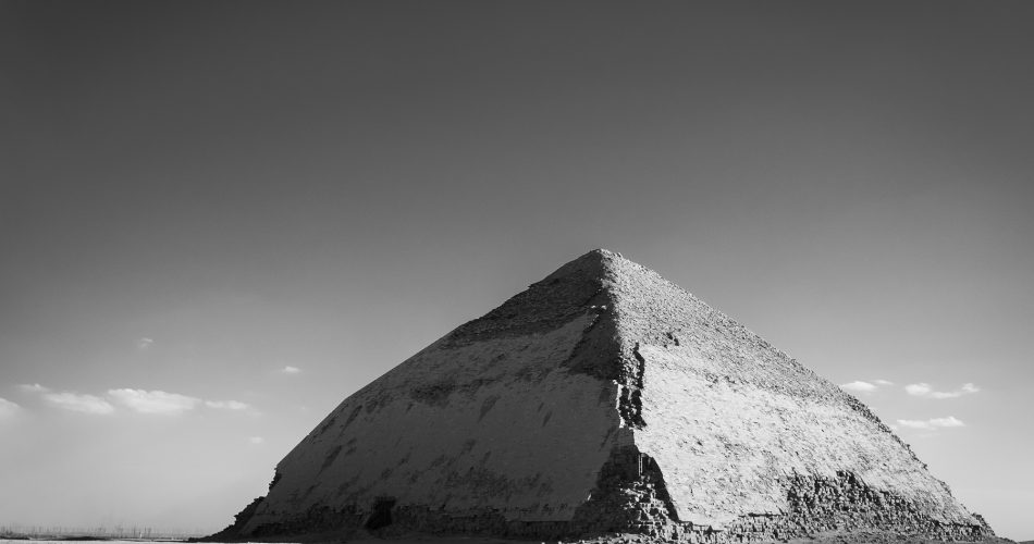 A photograph of the Bent Pyramid at the Royal Necropolis at Dahshur. Shutterstock.