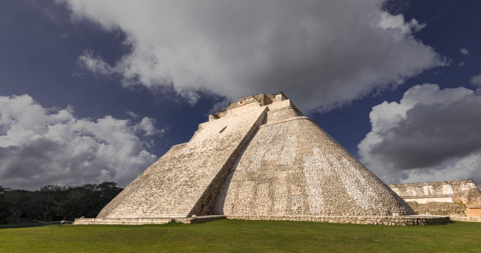 A view of the Pyramid of the Magician at Uxmal. Shutterstock.