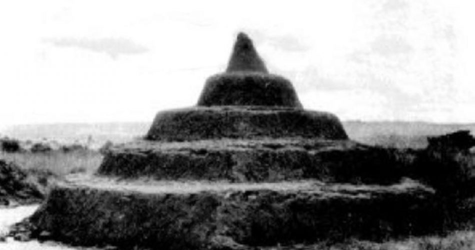 A rare example of the long-lost Nigerian pyramid. Notice its clearly defined steps. Image Credit: Pyramidomania.