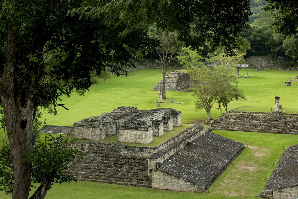 An image of the ancient ruins of Copan.