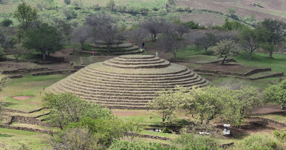 This is a view of the structure called "Circle 2" at the site of Los Guachimontones, Jalisco. Wikimedia Commons.